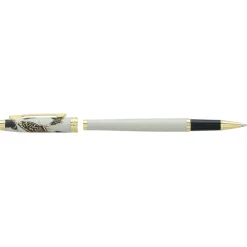 Roller ENZO VARINI "Taormina XL Bugs" motifs papillons coloris gris clair