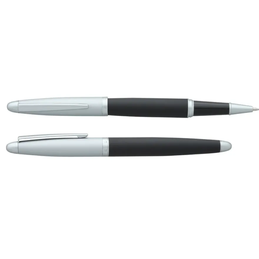 Roller HECHTER PARIS "Alliance Intemporel" coloris black & silver métal satiné soft touch