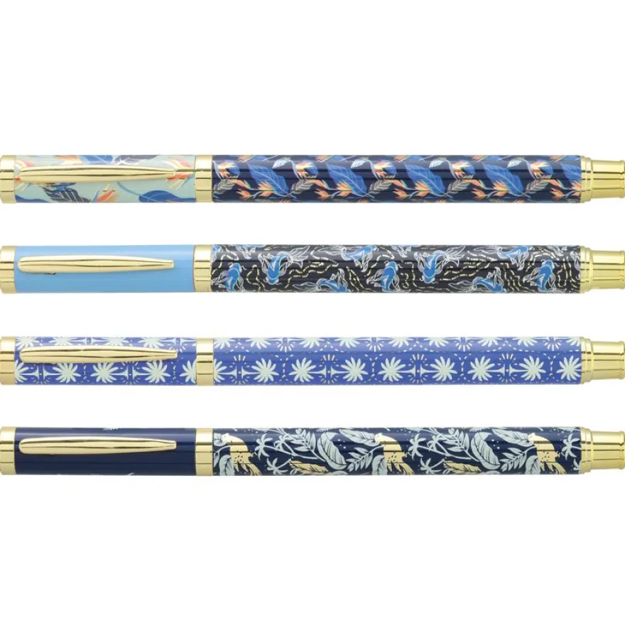 Rollink métal INK "Blue" Corps métal 4 motifs assortis