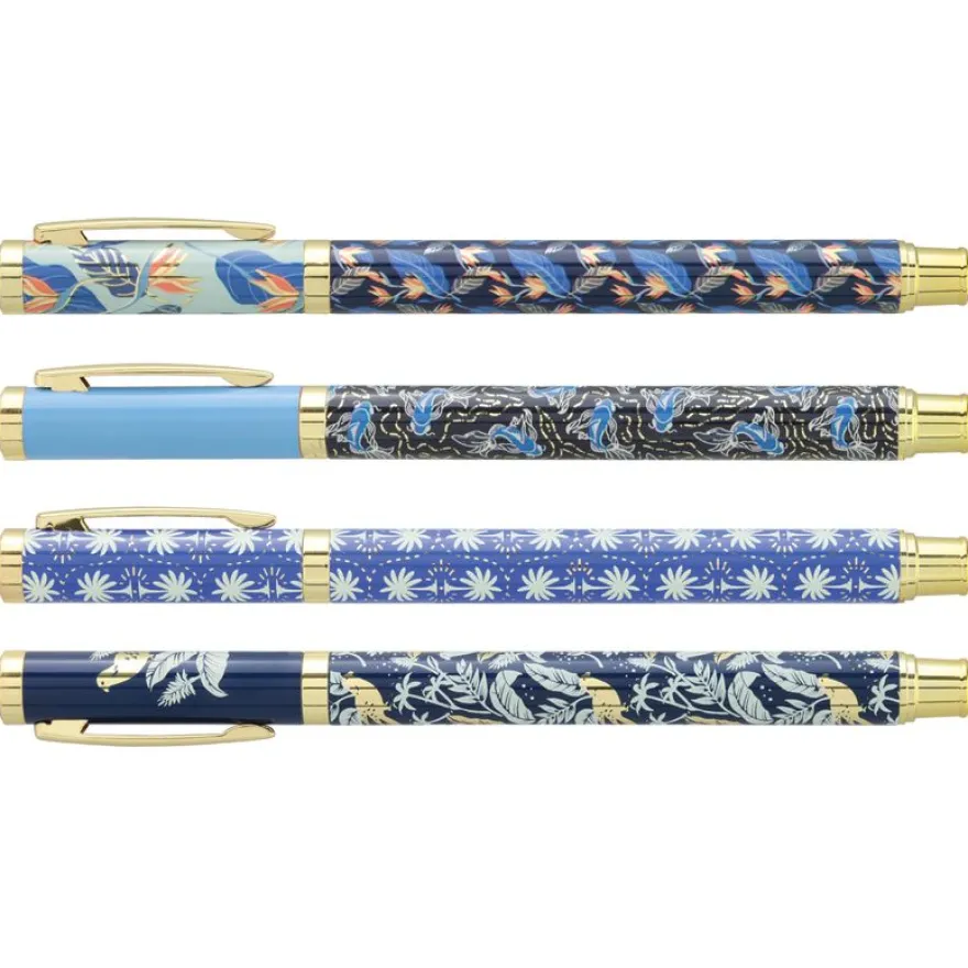 Rollink métal INK "Blue" Corps métal 4 motifs assortis
