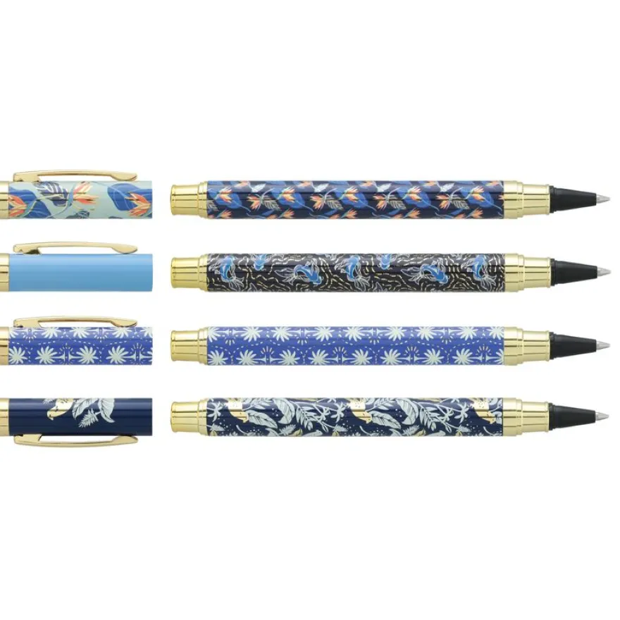 Rollink métal INK "Blue" Corps métal 4 motifs assortis