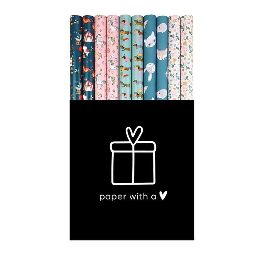 Rouleau papier cadeau couché 0,7 x 2 m 80g BILLIE - Viquel