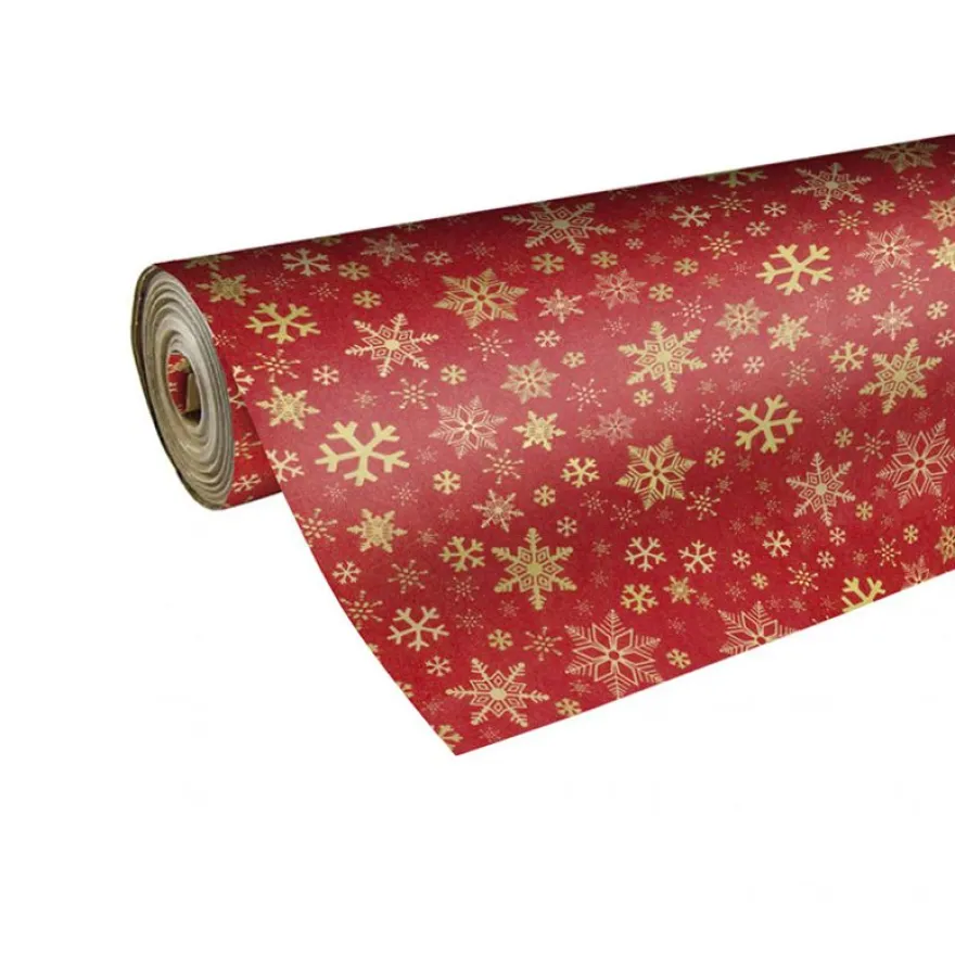 Rouleau papier cadeau kraft 0,7 x 50 m 65g imprimé Noël - Viquel