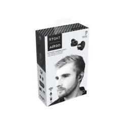 Ryght Airgo Kit main libre - Ecouteurs sans fil bluetooth avec micro - intra-auriculaire - noir