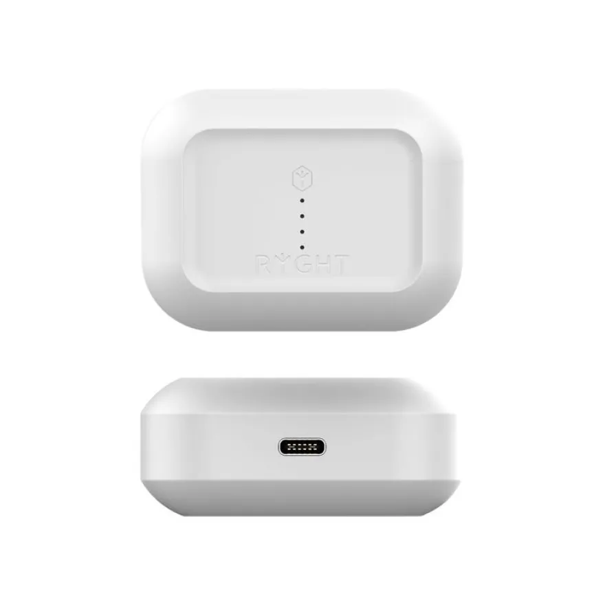 Ryght Mino - Écouteurs sans fil avec micro - intra-auriculaire - Suppresseur de bruit actif - blanc