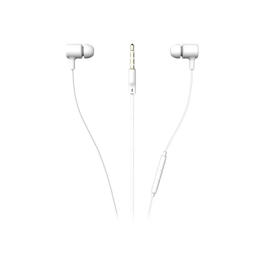 Ryght NIYO - Écouteurs avec micro - intra-auriculaire - filaire - jack 3,5mm - blanc