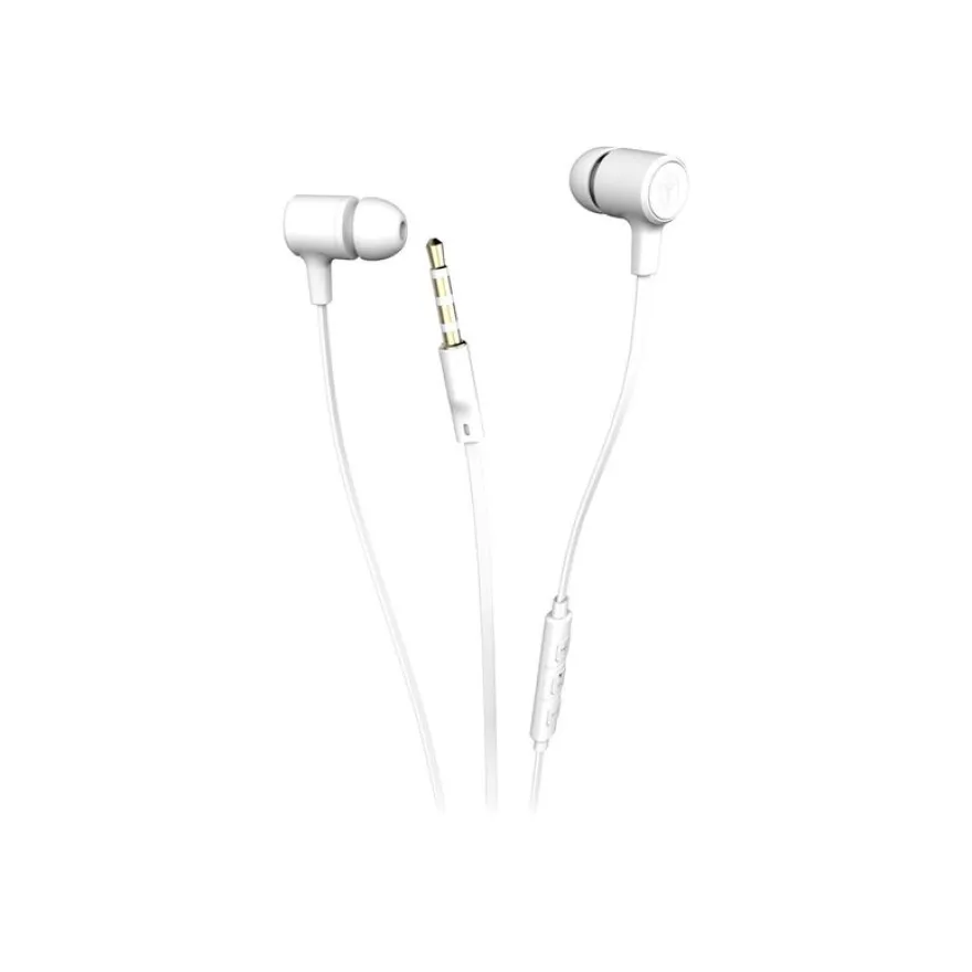 Ryght NIYO - Écouteurs avec micro - intra-auriculaire - filaire - jack 3,5mm - blanc
