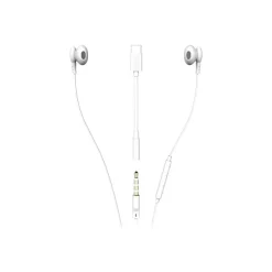Ryght SALTO - Écouteurs avec micro - intra-auriculaire - filaire - jack 3,5mm - blanc