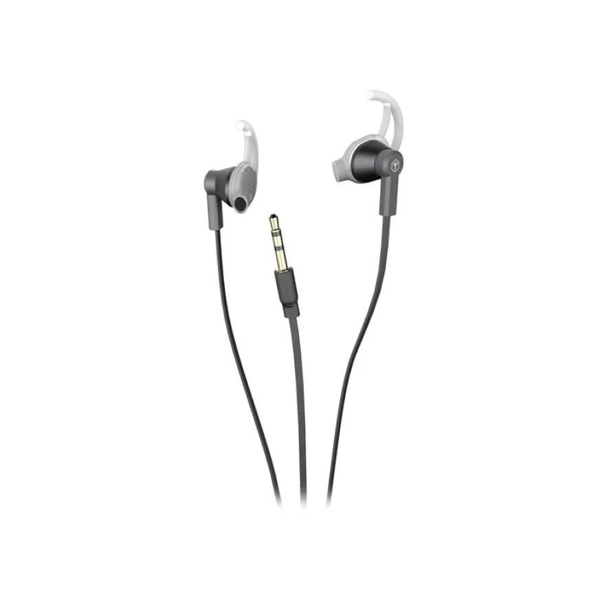 Ryght SPORT BUDS - Écouteurs avec micro - intra-auriculaire - filaire - jack 3,5mm - noir