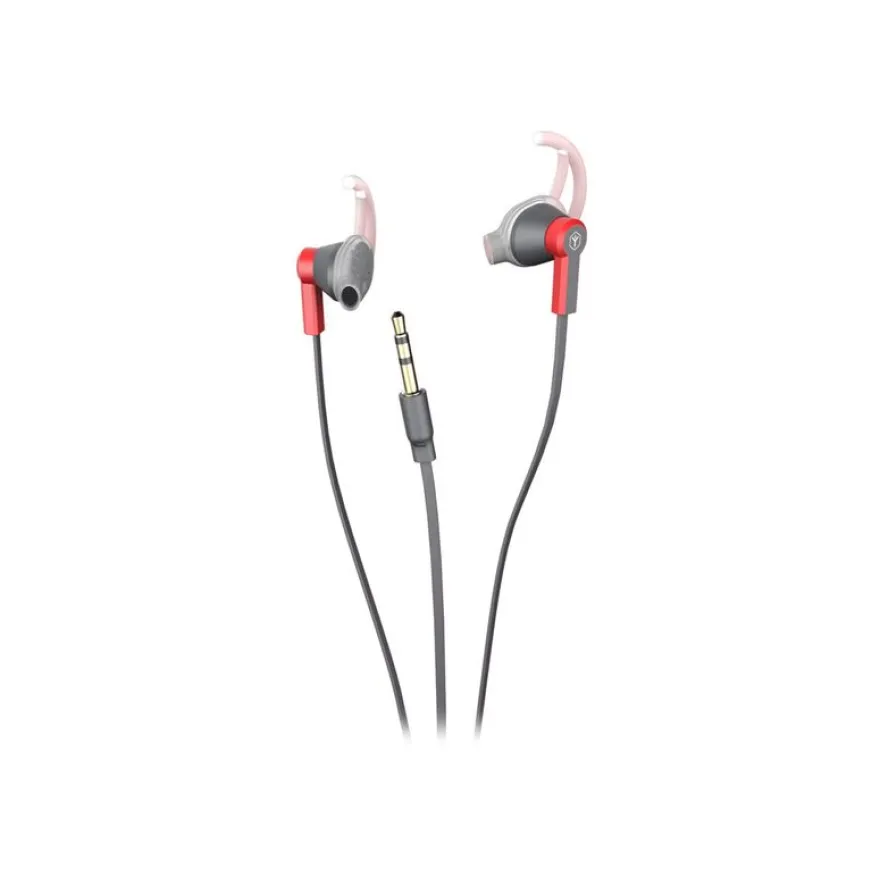 Ryght SPORT BUDS - Écouteurs - intra-auriculaire - filaire - jack 3,5mm - rouge