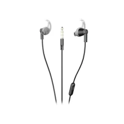 Ryght SPORT BUDS+MIC - Écouteurs avec micro - intra-auriculaire - filaire - jack 3,5mm - noir