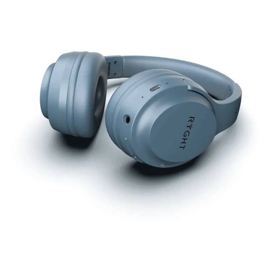 Ryght TEMPO - Micro-casque - circum-aural - Bluetooth - sans fil, filaire - jack 3,5mm - Pétrole
