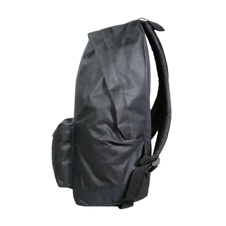 Sac à dos + 1 trousse - 1 compartiment - noir - avec 5 patchs garçon - Bagtrotter