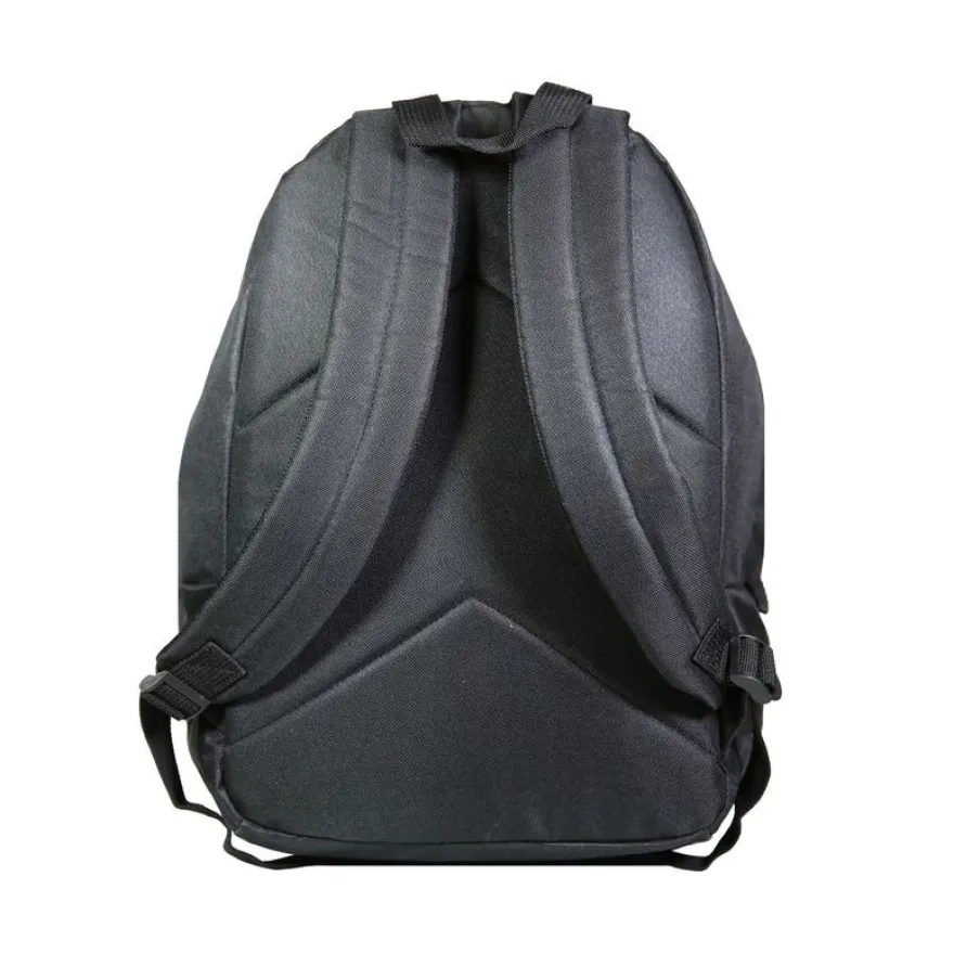 Sac à dos + 1 trousse - 1 compartiment - noir - avec 5 patchs fille - Bagtrotter