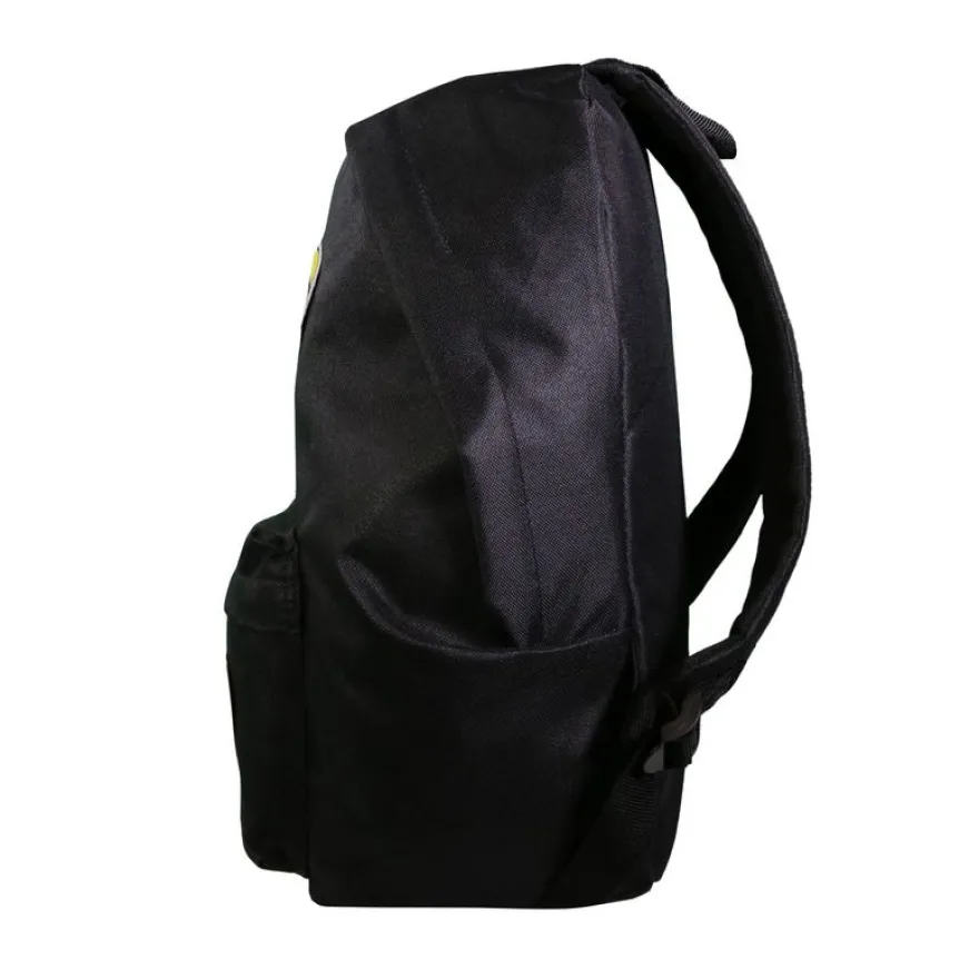 Sac à dos 1 compartiment + trousse à personnaliser avec 5 patchs autocollants - garçon - noir - Bagtrotter