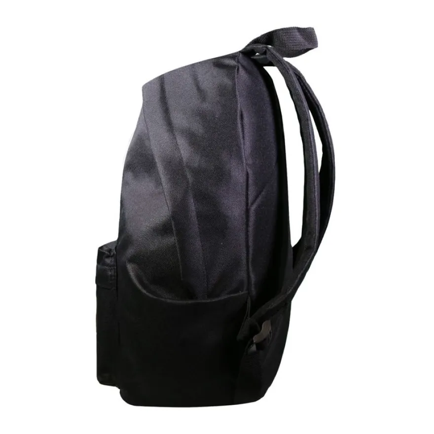 Sac à dos 1 compartiment + trousse à personnaliser avec 5 patchs autocollants - fille - noir - Bagtrotter