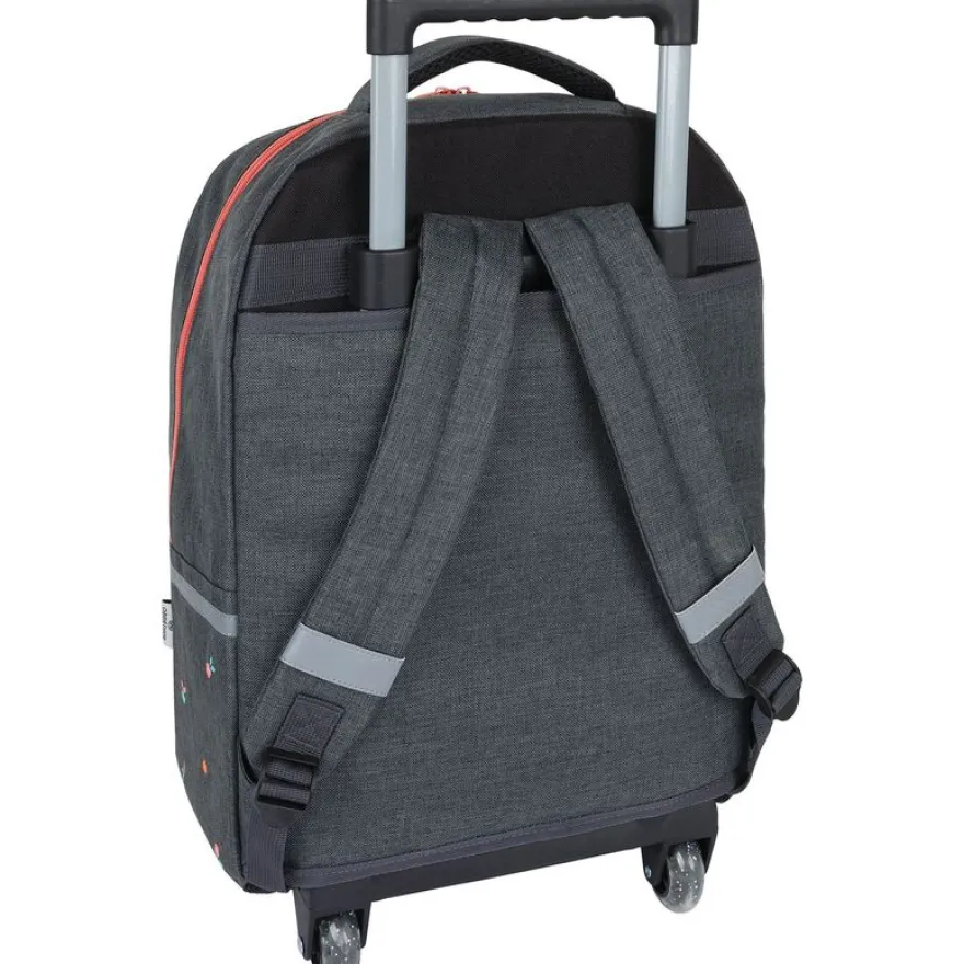 Sac à dos à roulettes Cheval - 1 compartiment - gris chine - Oberthur