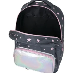 Sac à dos à roulettes Cosmic Girl - 1 compartiment - gris anthracite - Oberthur