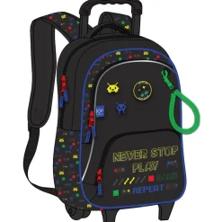 Sac à dos à roulettes KIP Game Zone - 1 compartiment - noir - Kid'Abord