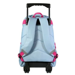 Sac à dos à roulettes Lililou - 2 compartiments - rose - Bagtrotter