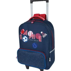 Sac à dos à roulettes OB Sport - 1 compartiment - marine et gris anthracite - Oberthur