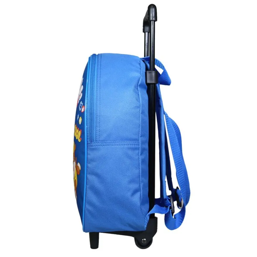 Sac à dos à roulettes Pat'Patrouille - 31 cm - 1 compartiment - bleu - Bagtrotter