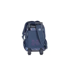 Sac à dos à roulettes Stalla Bianca Western - 2 compartiments - bleu marine - Kid'Abord