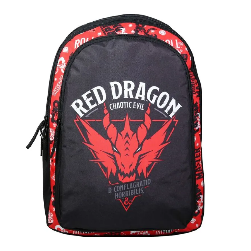 Sac à dos Donjons & Dragons - 2 compartiments - noir (red dragon) - Bagtrotter
