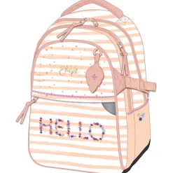 Sac à dos EttaVee Hello - 2 compartiments - rose clair - Kid'Abord