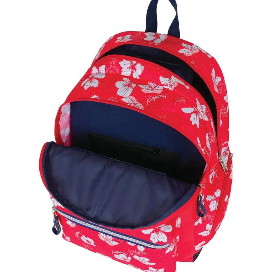 Sac à dos Kaporal Girl - 2 compartiments - rouge - Oberthur