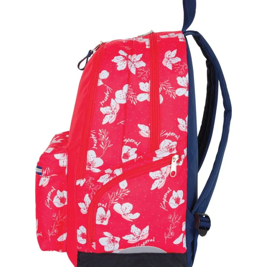 Sac à dos Kaporal Girl - 2 compartiments - rouge - Oberthur