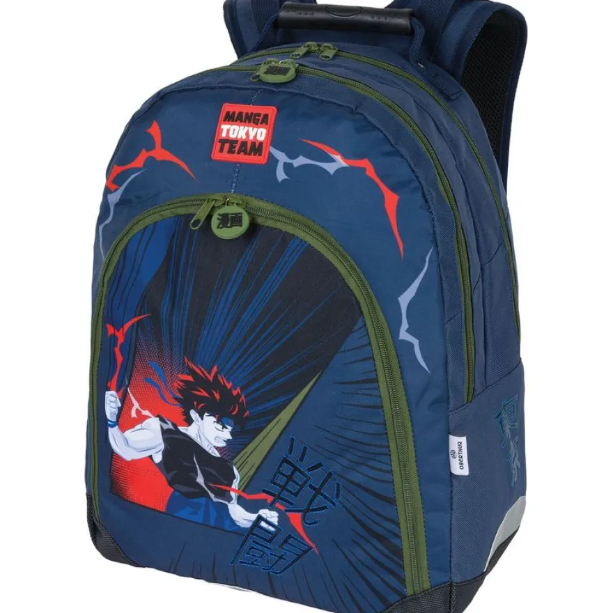 Sac à dos Manga - 2 compartiments - marine - Oberthur