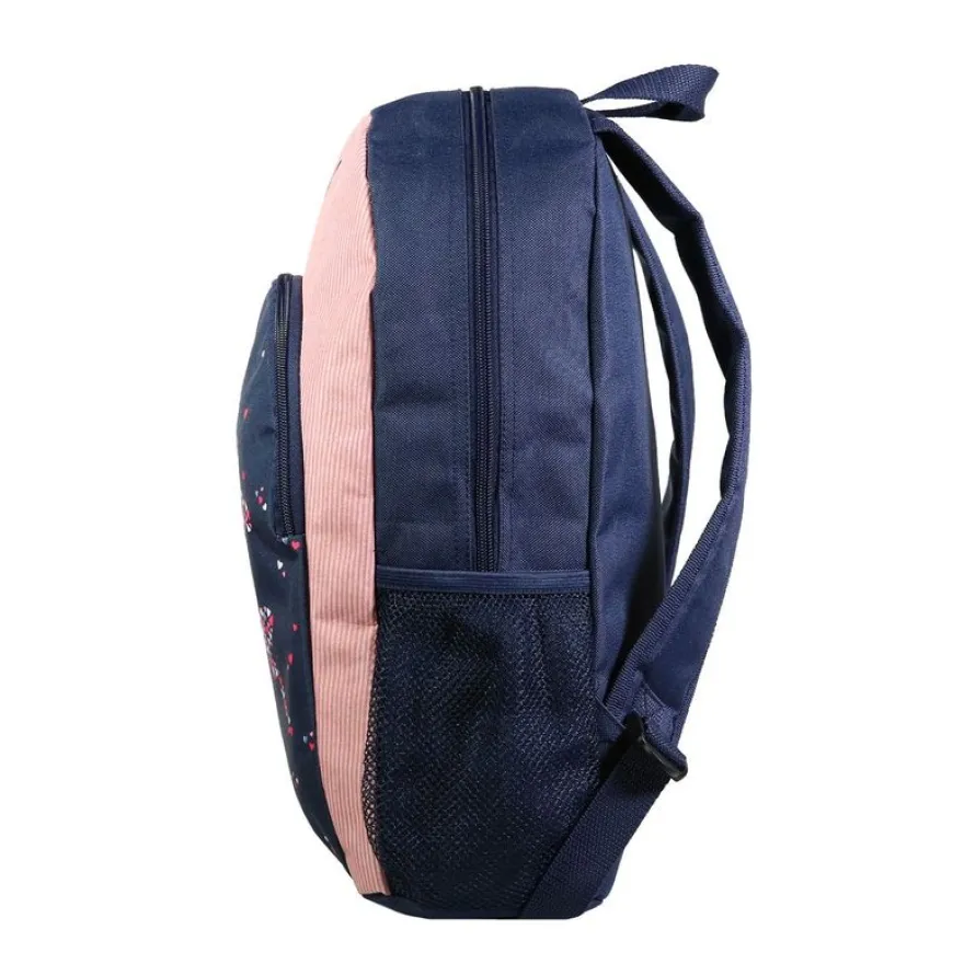 Sac à dos maternelle Cybel - 37 cm - 1 compartiment - bleu/velours - Bagtrotter