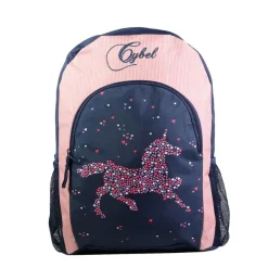 Sac à dos maternelle Cybel - 37 cm - 1 compartiment - bleu/velours - Bagtrotter