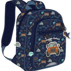 Sac à dos maternelle KIP Jungle - 1 compartiment - bleu - Kid'Abord