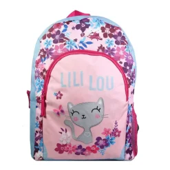 Sac à dos maternelle Lililou - 37 cm - 1 compartiment - rose - Bagtrotter