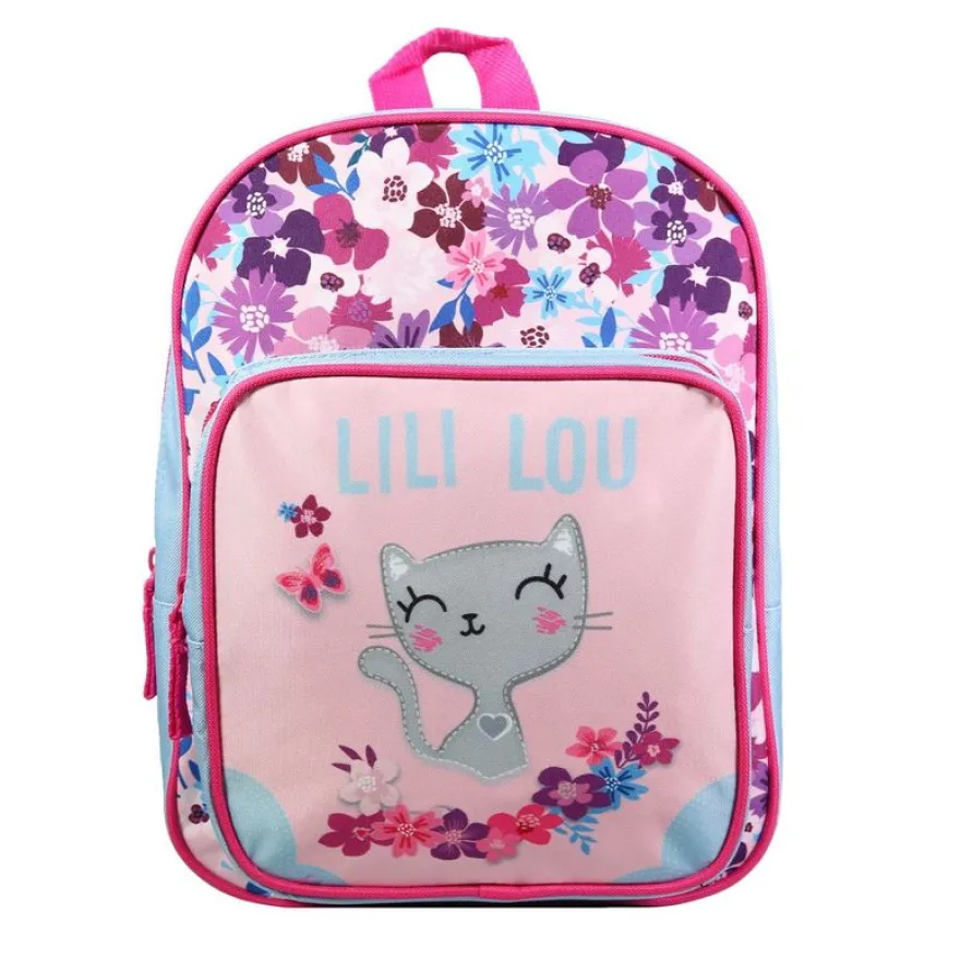 Sac à dos maternelle Lililou - 1 compartiment - rose - Bagtrotter