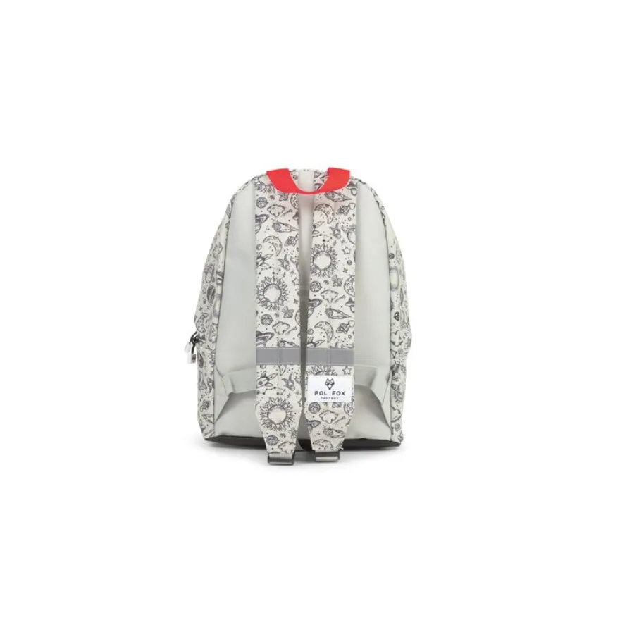 Sac à dos maternelle Rocket - 1 compartiment - gris - Pol Fox