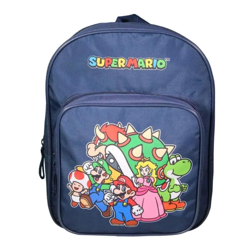 Sac à dos maternelle Super Mario - 1 compartiment - bleu - Bagtrotter