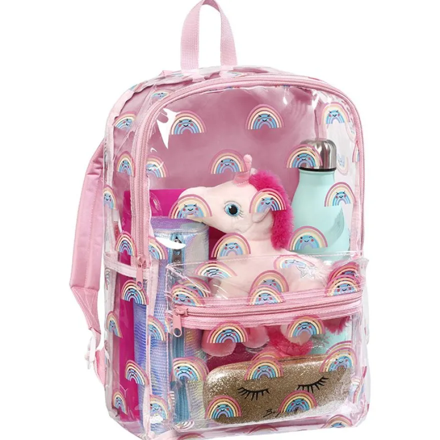 Sac à dos maternelle translucide Baby Kawaii Rainbow - 1 compartiment - Viquel