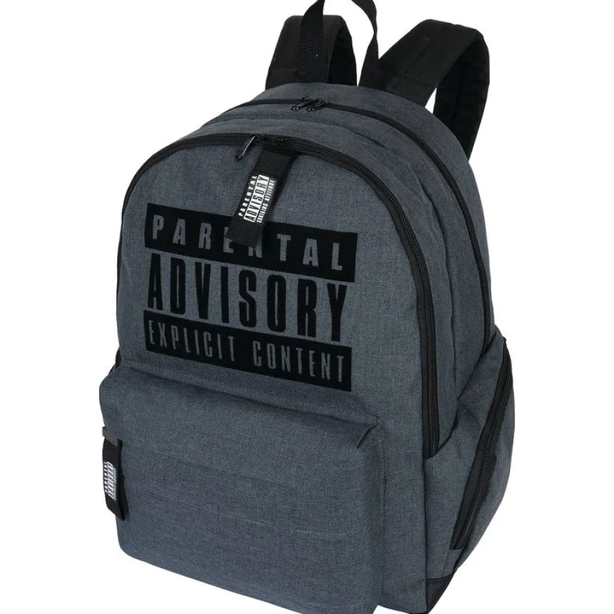 Sac à dos Parental Advisory - 2 compartiments - gris chine - Oberthur