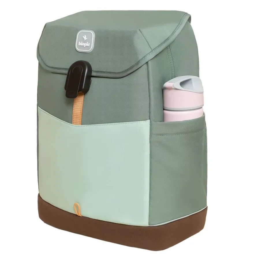 Sac à dos scolaire Noah - 43,5 cm - 1 compartiment - kaki - Biopic