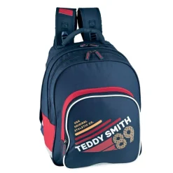 Sac à dos Teddy Smith Warm Up - 2 compartiments - bleu/rouge - Hamelin