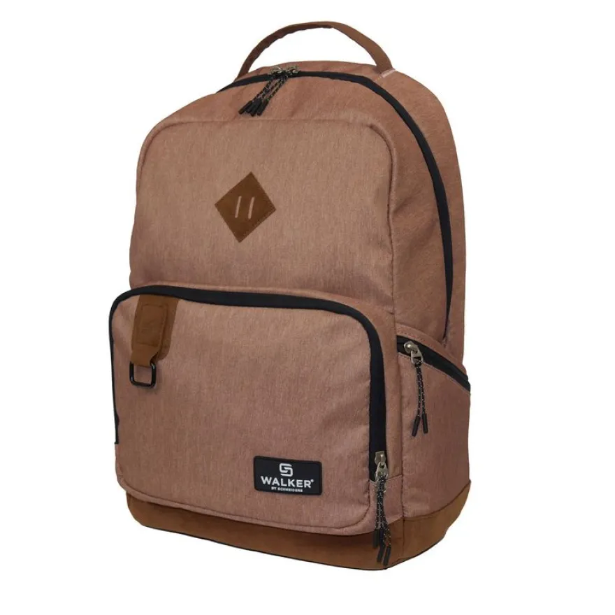Sac à dos Walker Pure Eco - 2 compartiments - biscuit (marron) - Carpentras