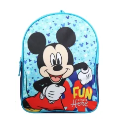 Sac à goûter Mickey - 1 compartiment - 31 cm - bleu - Bagtrotter
