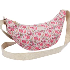 Sac demi lune Bahia - Fleurs batik - Oberthur