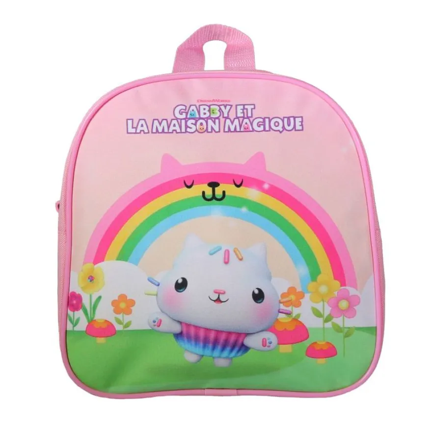 Sac goûter maternelle Gabby et la maison magique - 1 compartiment - rose - Bagtrotter