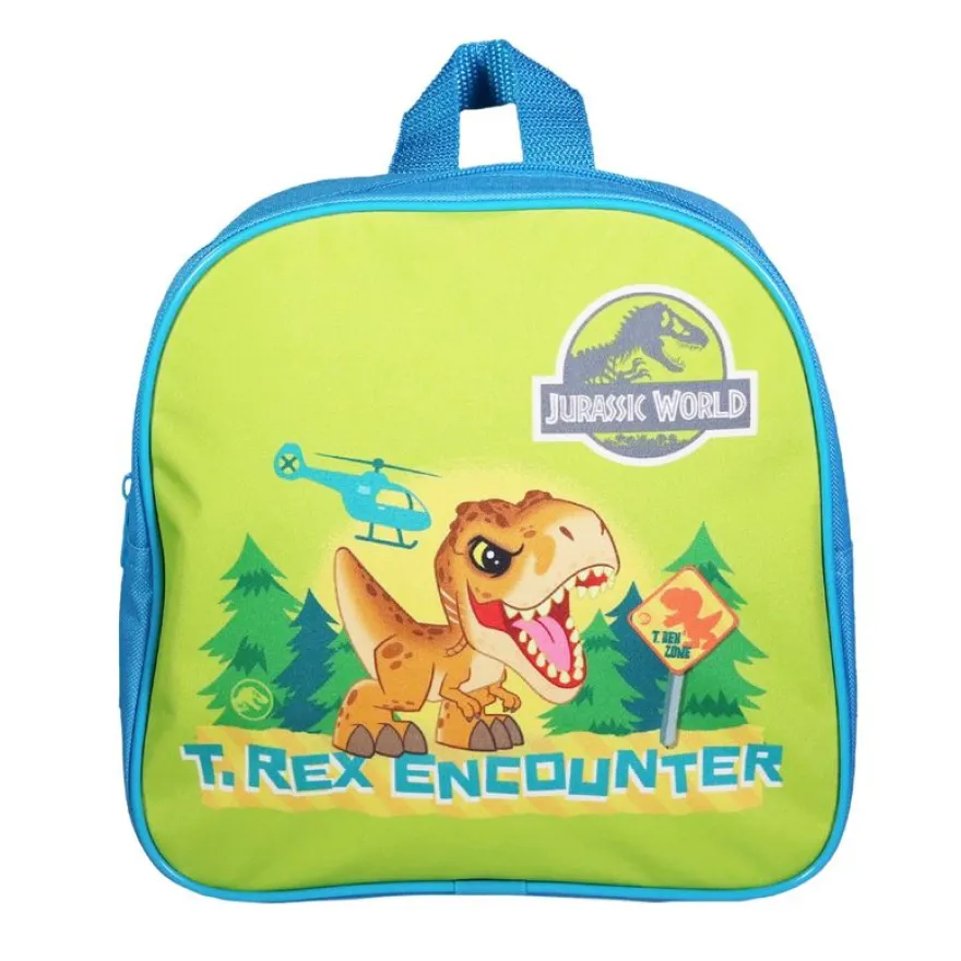 Sac goûter maternelle Jurassic World - 1 compartiment - vert - Bagtrotter