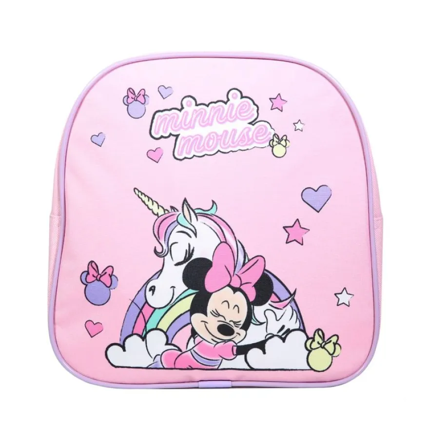 Sac goûter maternelle Minnie - 1 compartiment - rose - Bagtrotter