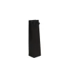 Sac Kraft Noir 1 Bouteille – 80% Recyclé, Poignées Corde, 175g, 10+9x38 cm – Élégant et Écologique